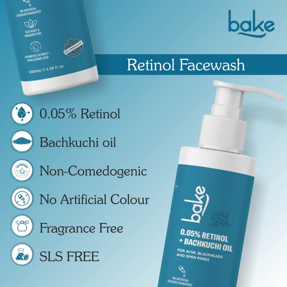 Bake 0.05% Retinol Face Cleanser - Distacart
