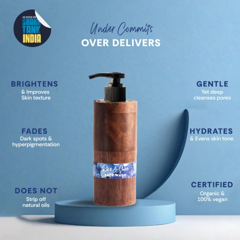 Mintree Certified Organic & Vegan Rise & Shine Brightening Face Wash - Distacart