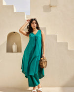 Thumbnail for Aayaa Designer Pure Cotton 2 Piece Set Kurti & Set - Distacart