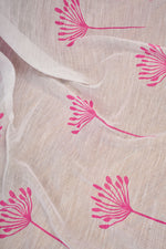 Thumbnail for Vastranavya White Digital Printed Linen Ready To Wear Designer Saree with Unstitched Blouse - Distacart