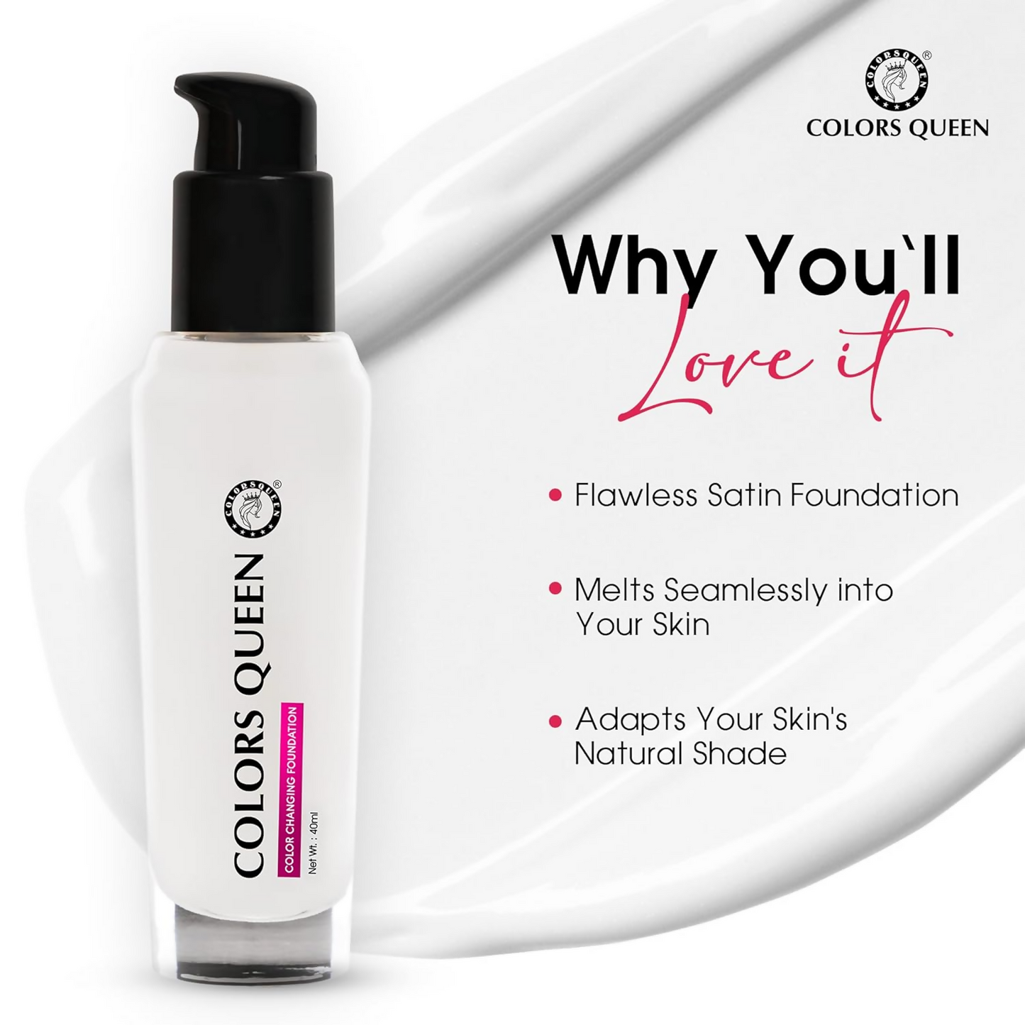 Colors Queen Color Changing Foundation - Distacart
