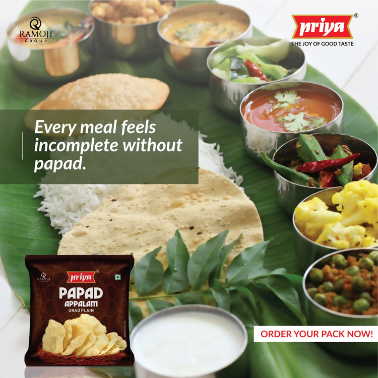 Priya Urad Dal Papad - Plain