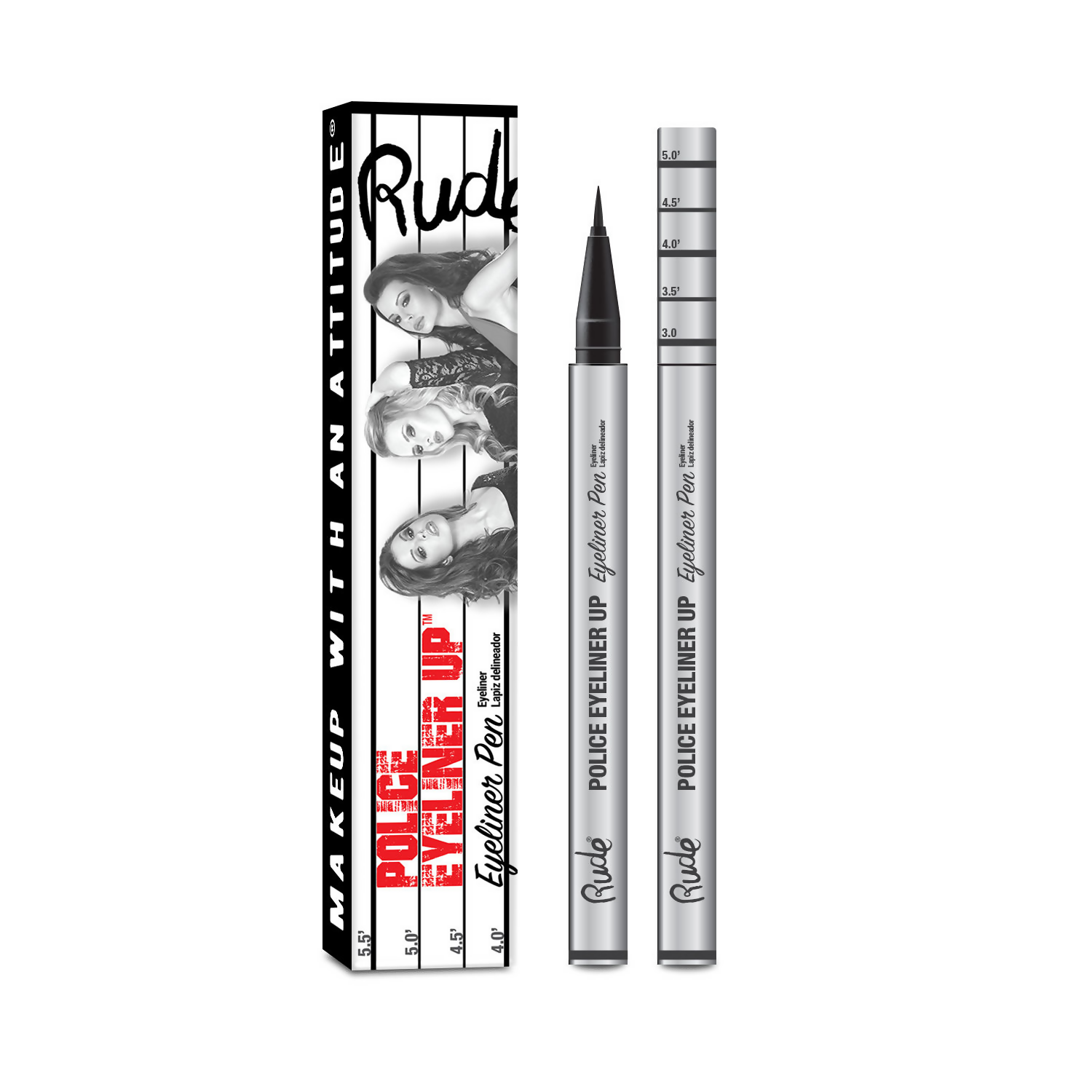 Rude Cosmetics Police Eyeliner Up Eyeliner Pen - Bail Bond - Distacart