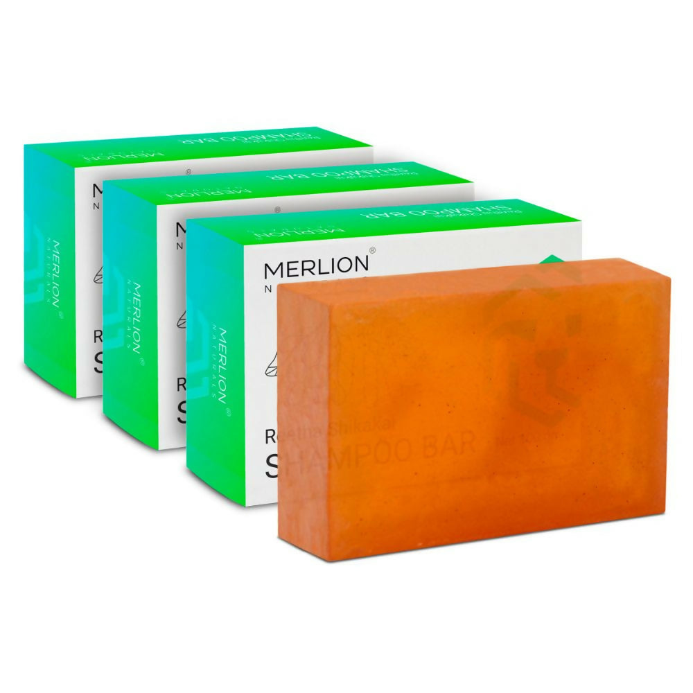 Merlion Naturals Traditional Shampoo Bar with Shikakai and Reetha - Distacart