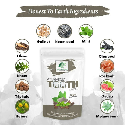 Beauty Secrets Ayurvedic Tooth Powder - Distacart