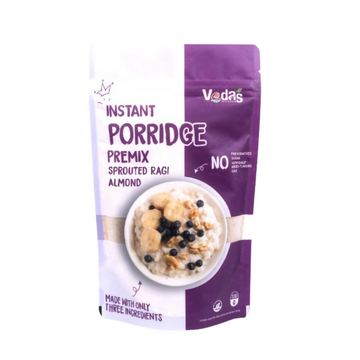 Vedas Kitchen Sprouted Ragi Almond Instant Porridge - Dista