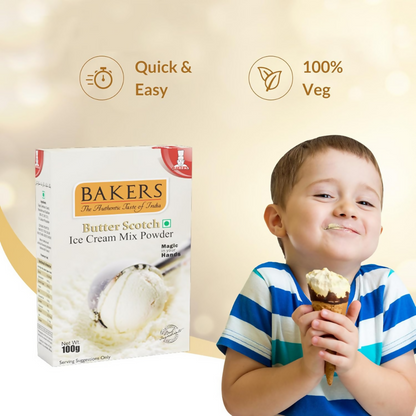 BAKERS Butterscotch Ice Cream Powder - Dista