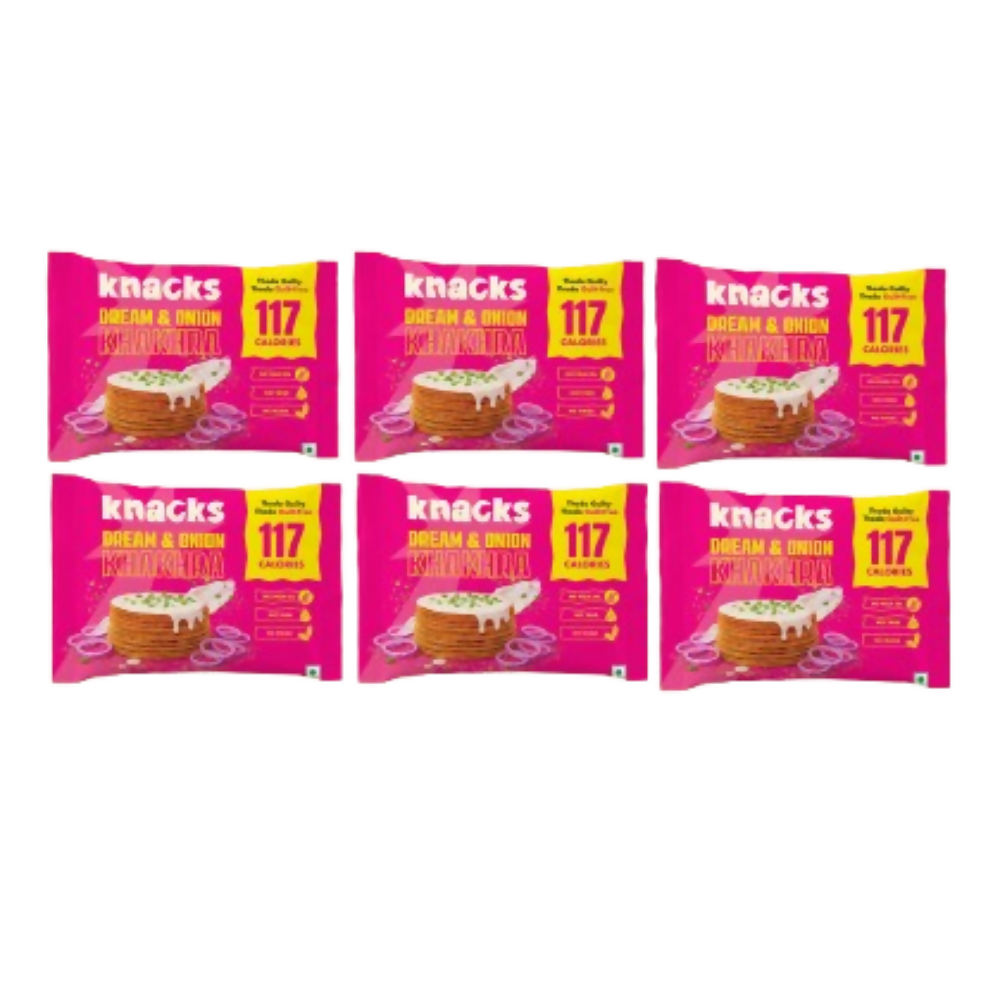 Knacks Coin Khakhra Crisps - Dream & Onion Flavour - Dista