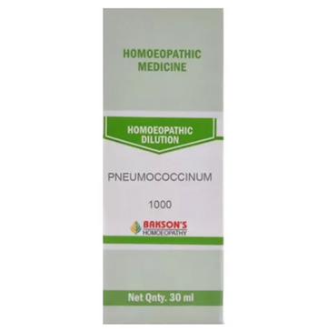 Bakson's Homoeopathy Pneumococcinum Dilution - Dista