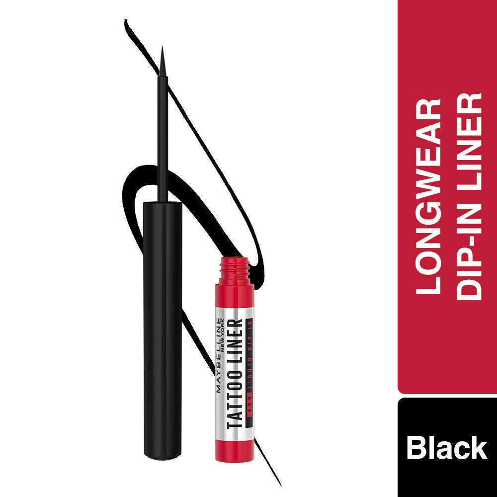 Maybelline New York Tattoo 48H Dip In Liquid Eye Liner - Black - Distacart