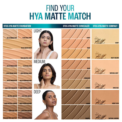 Lakme 9 To 5 Hya Matte Foundation + Hyaluronic Acid - Cool Cinnamon - Distacart