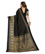 Thumbnail for Vamika Black Printed Art Silk Saree - Distacart