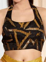 Thumbnail for Joban Fashion Mustard Cotton Padded Blouse With Square Neck Sleeveless - Distacart