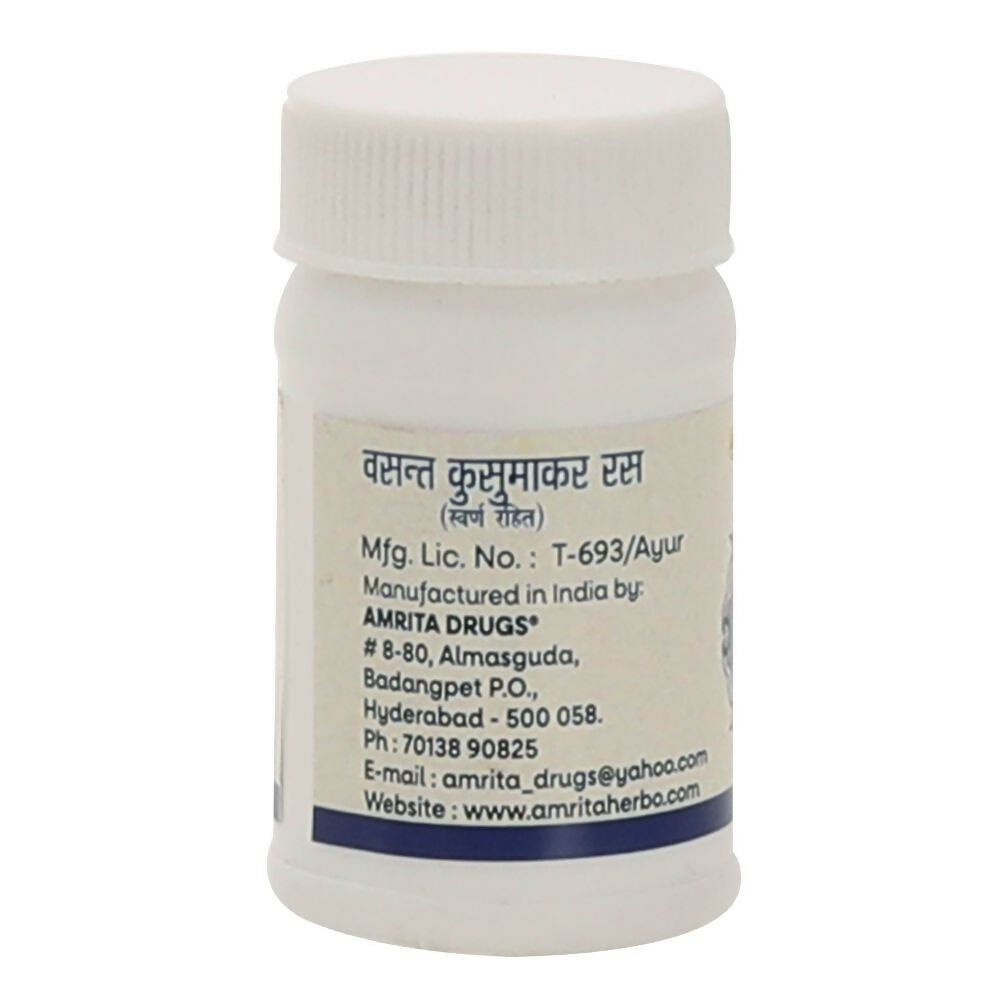 Amrita Vasant Kusumakar Ras (Swarna Rahit) Tablets - Distacart