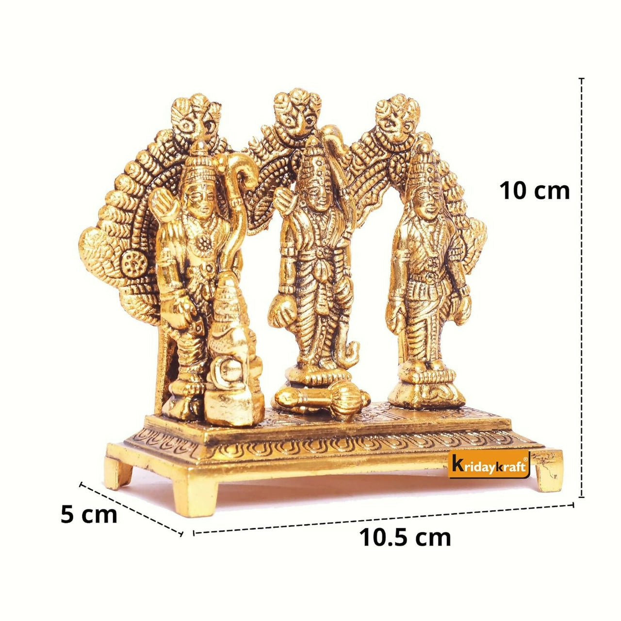 KridayKraft Shri Ram Darbar Metal Statue - Distacart