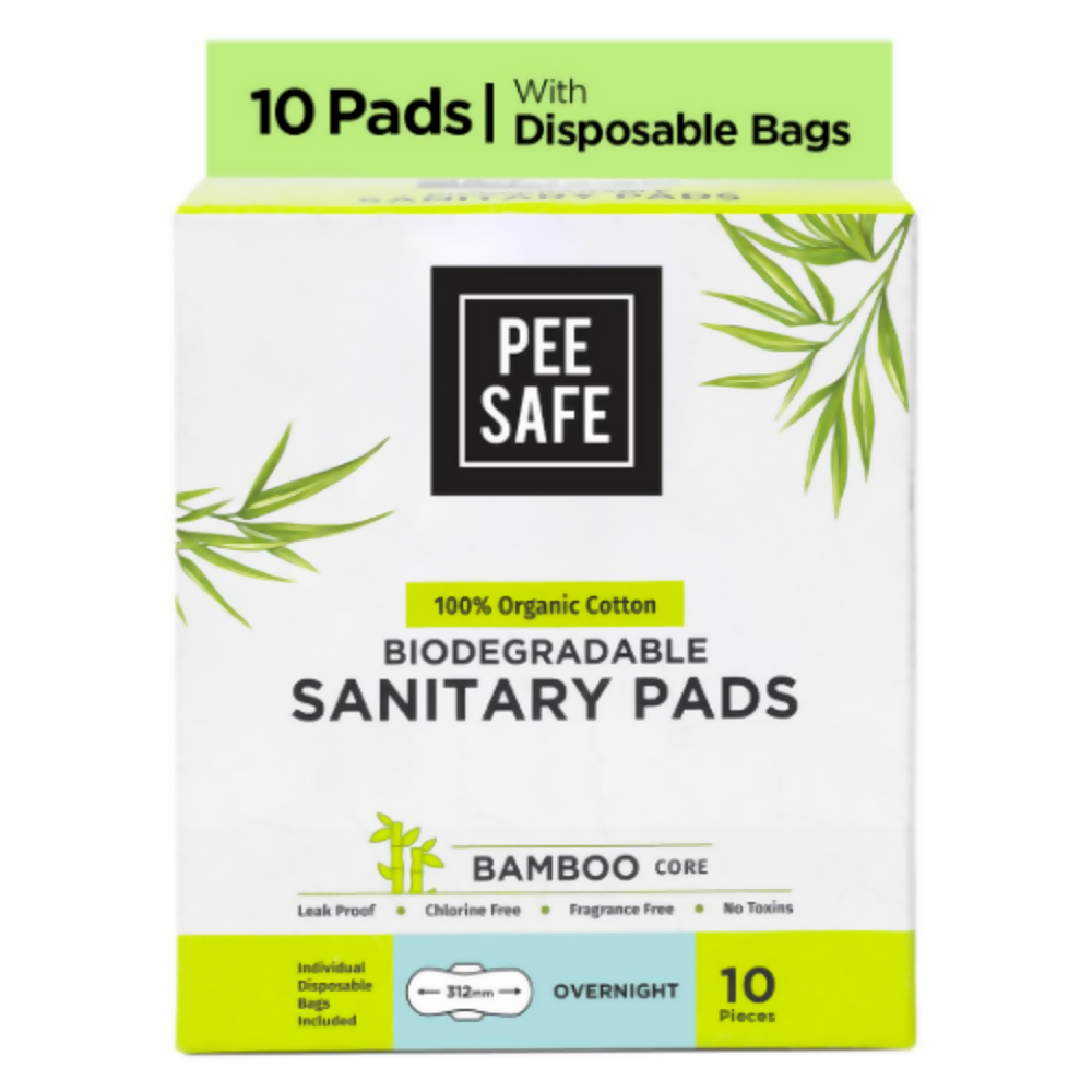 Pee Safe Organic Cotton Biodegradable Sanitary Pads - Dista