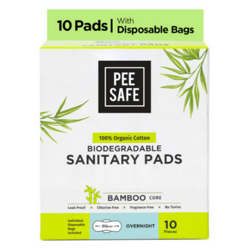 Pee Safe Organic Cotton Biodegradable Sanitary Pads - Dista