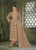 Beige Viscose Pasmina Mina Work Kurta & Bottom with Dupatta - Natasha - Distacart