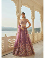Thumbnail for Lehenga Mart Designer Indian Wedding Lehenga Choli-Lavender - Distacart