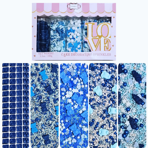 confect boys baby shower sprinkles gender reveal sprinkles pack of 5 baby shower 31
