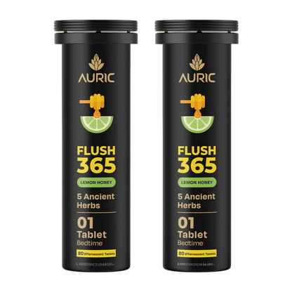 Auric Flush365 Tablets | Honey Lemon Flavour - Dista