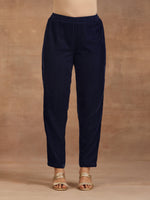 Thumbnail for trueBrowns Midnight Blue Velvet Pant - Distacart