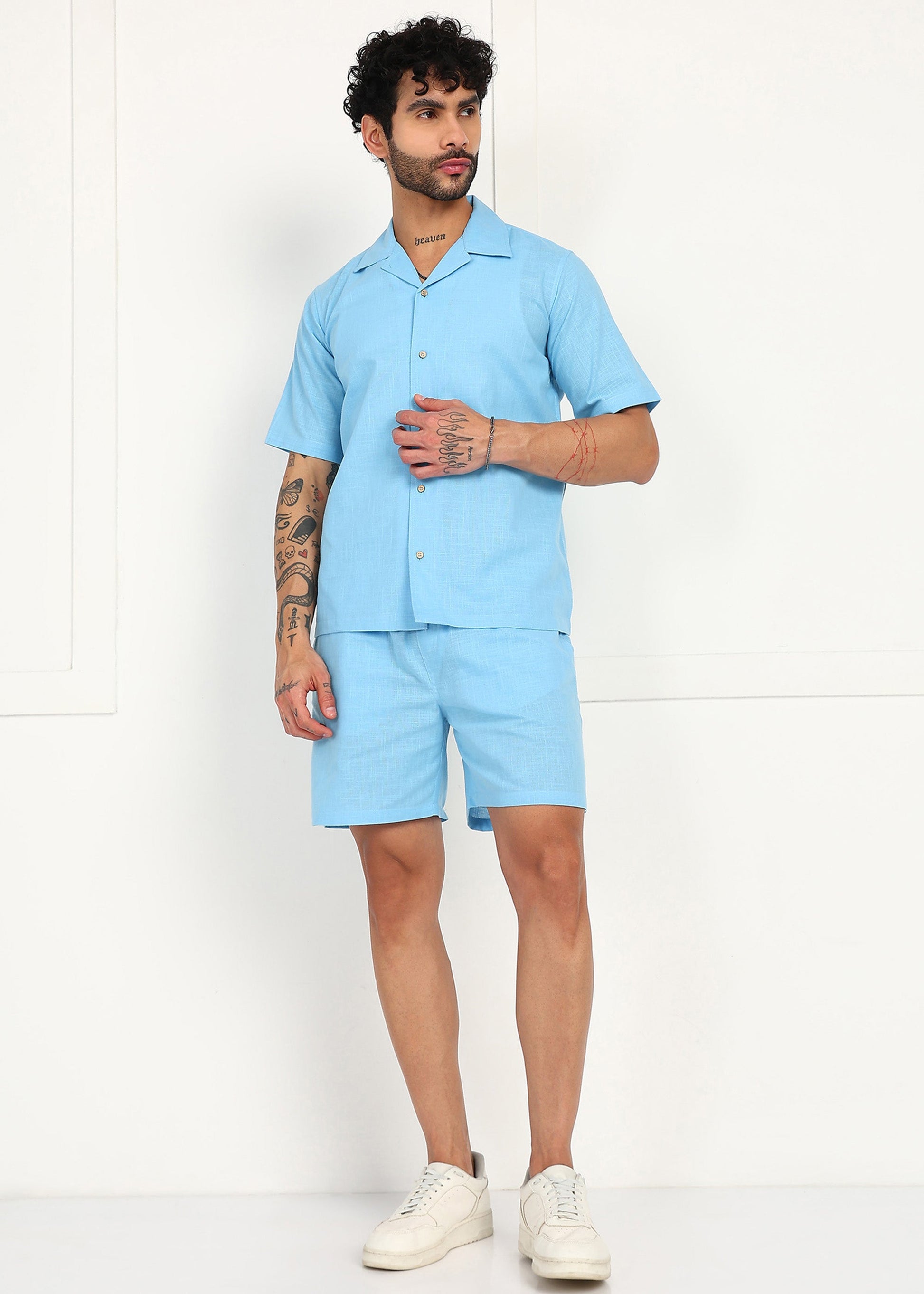 Fabmade Skyline Linen Co-Ord Set - Distacart
