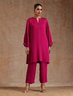 Thumbnail for trueBrowns Pink Modal Satin Relax Co-ord Set - Distacart
