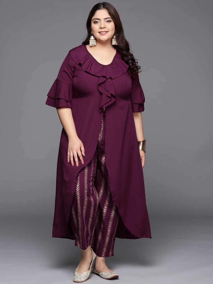Ahalyaa Women Plus Size Tunic with Trousers - Distacart
