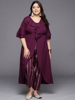 Thumbnail for Ahalyaa Women Plus Size Tunic with Trousers - Distacart