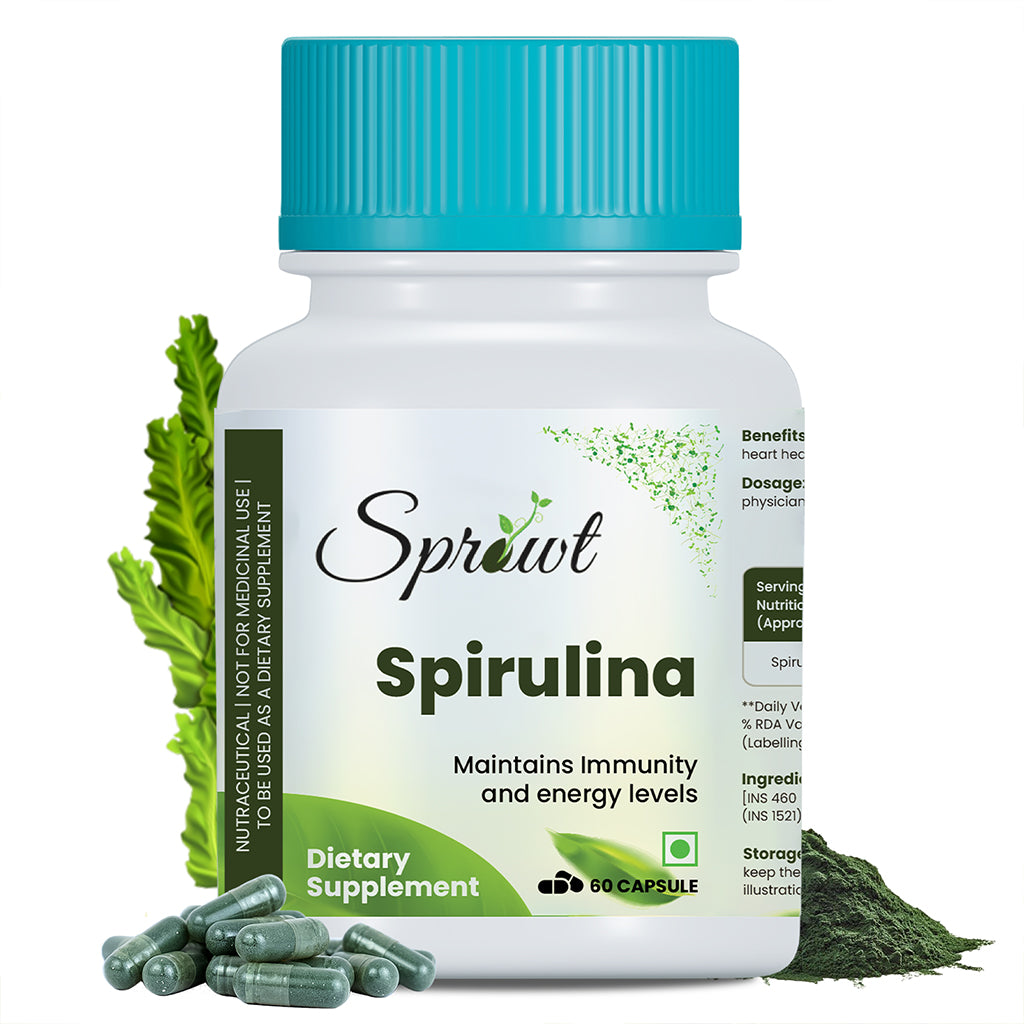 Sprowt Spirulina Capsules - Distacart