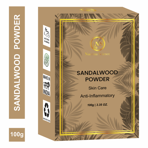 Nuerma Science Sandalwood(Chandan)  Powder for De Tan, Glowing skin & Ageing Marks