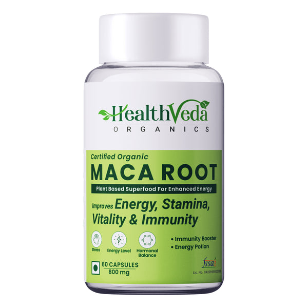Health Veda Organics Maca Root Capsules - Distacart