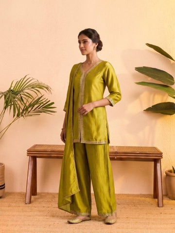 Anaita Yellow Stylish Readymade Co-Ords Set - Dista