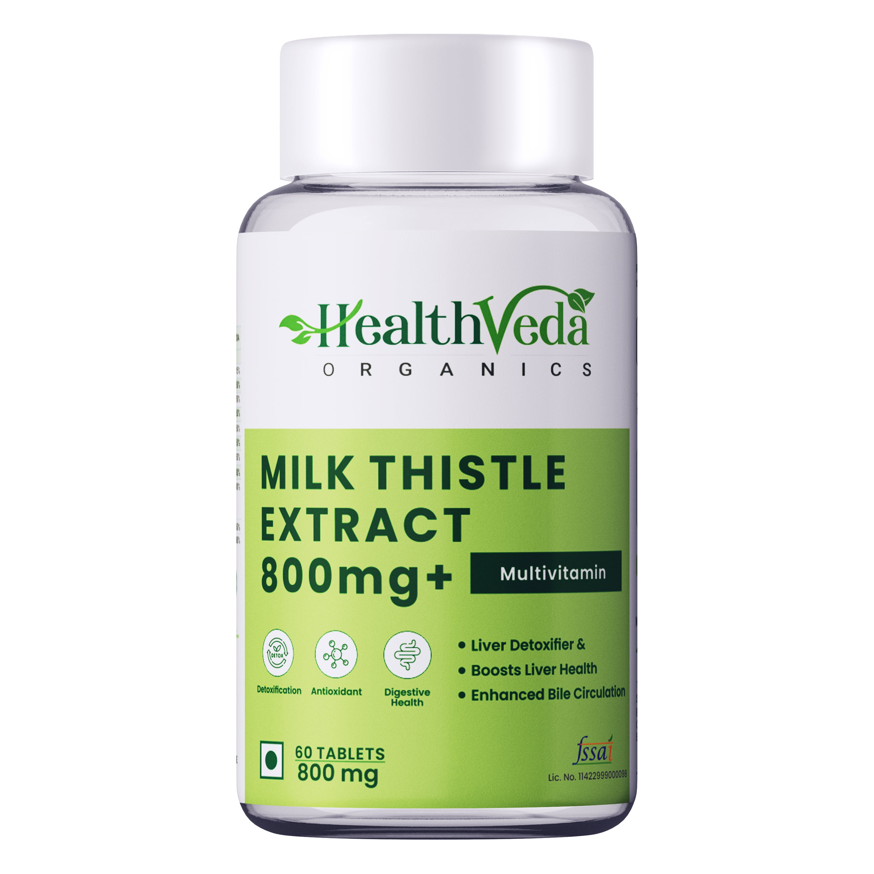Health Veda Organics Milk Thistle Tablets - Distacart