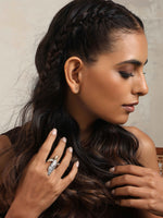 Thumbnail for trueBrowns Silver Gold Tone Bird Ring - Distacart