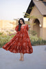 Anaita Orange Cotton Readymade Kurti with Printed Work - Dista