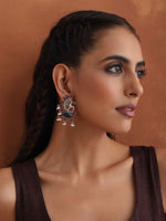 Thumbnail for trueBrowns Silver Tone Pearl Drop Earrings - Distacart