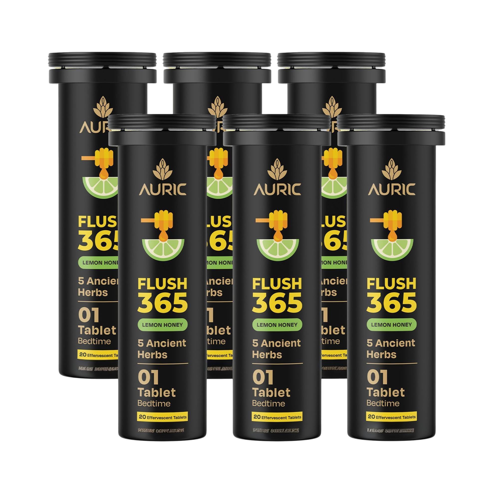 Auric Flush365 Tablets | Honey Lemon Flavour - Dista