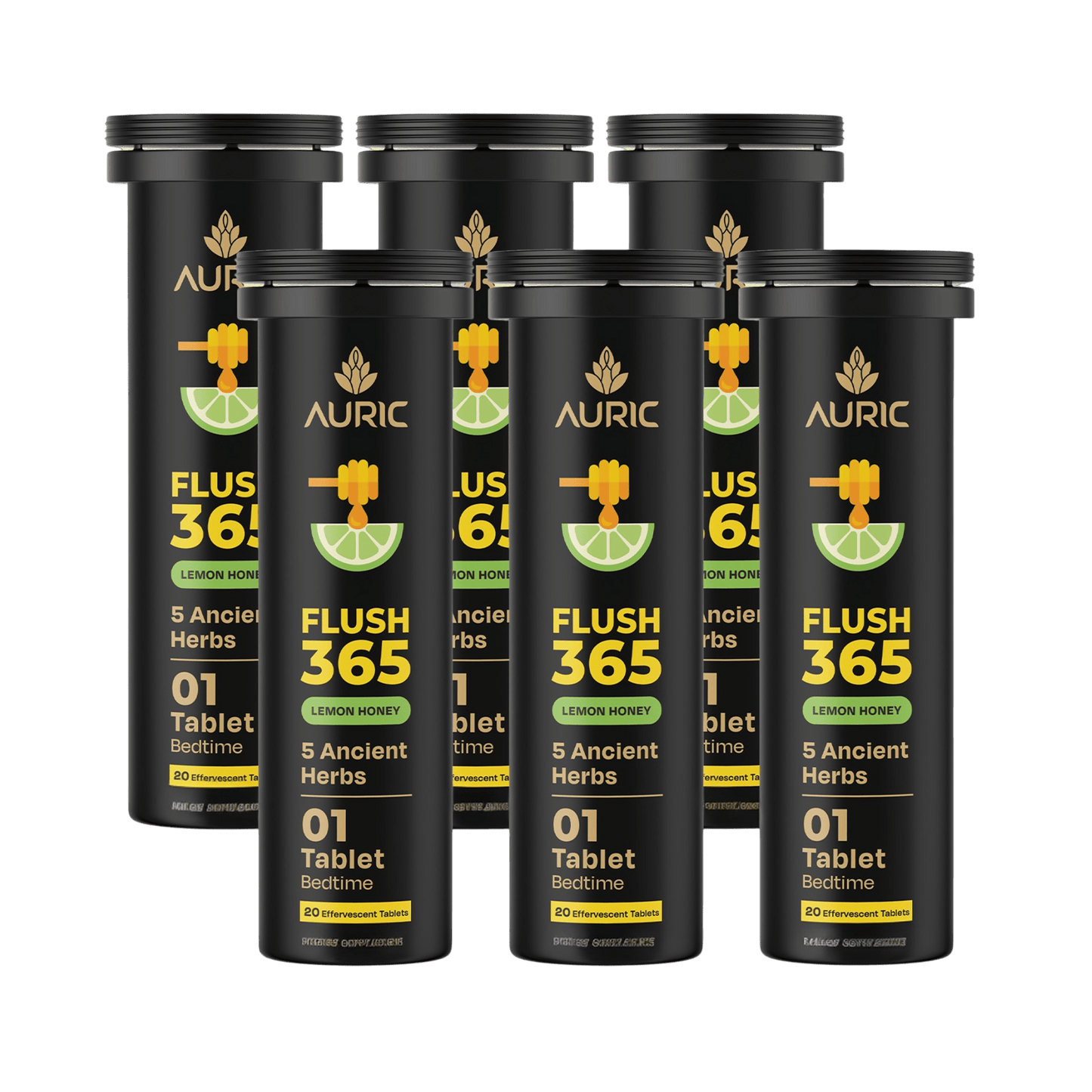 Auric Flush365 Tablets | Honey Lemon Flavour - Dista