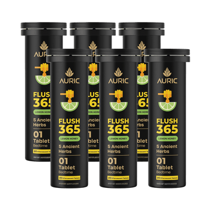 Auric Flush365 Tablets | Honey Lemon Flavour - Dista
