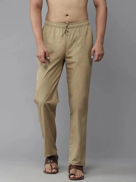 Fabmade Men's Khaki Cotton Pyjama