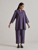 trueBrowns Plum Purple Relaxed Fit Co-Ord Set - Distacart