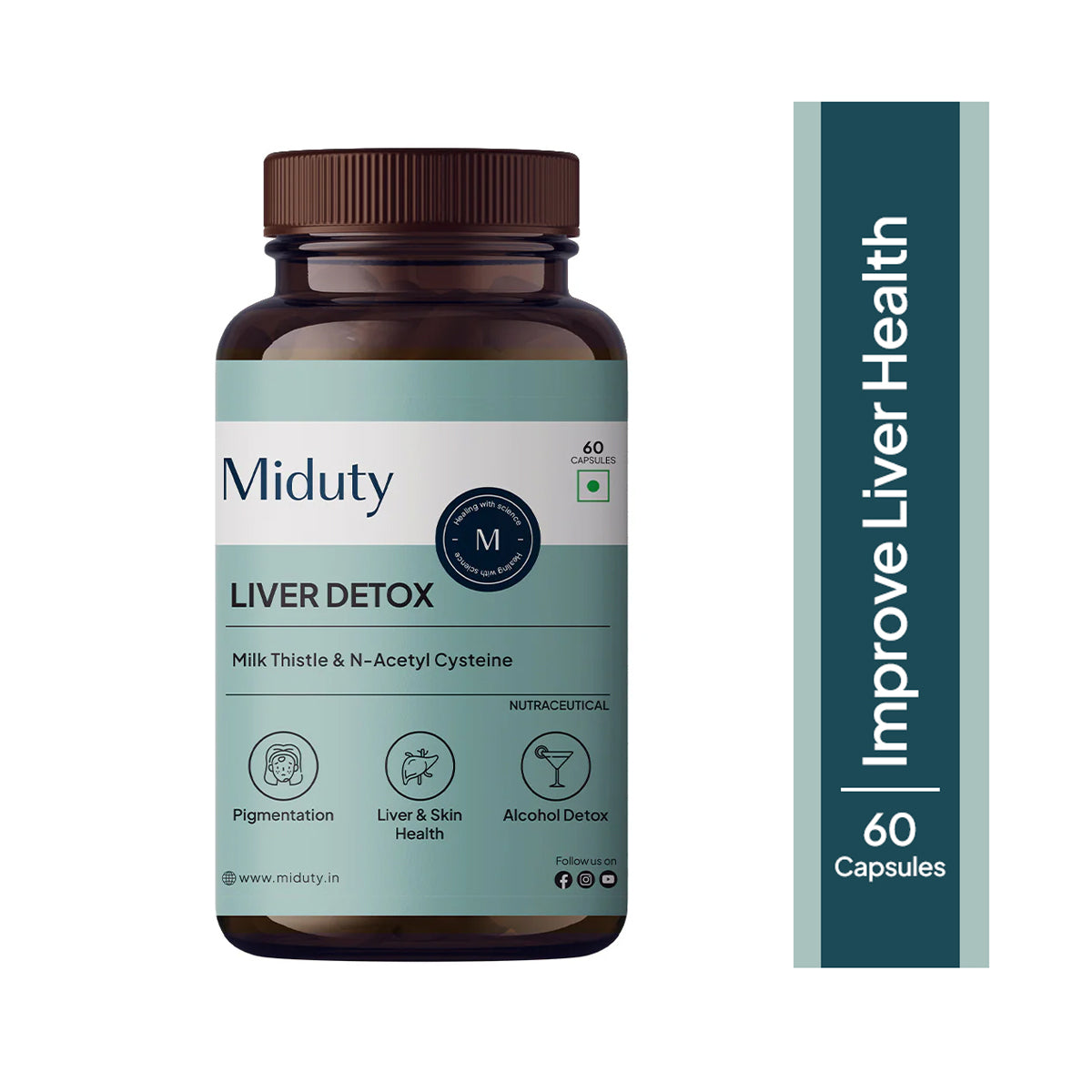 Miduty by Palak Notes Liver Detox Capsules - Distacart