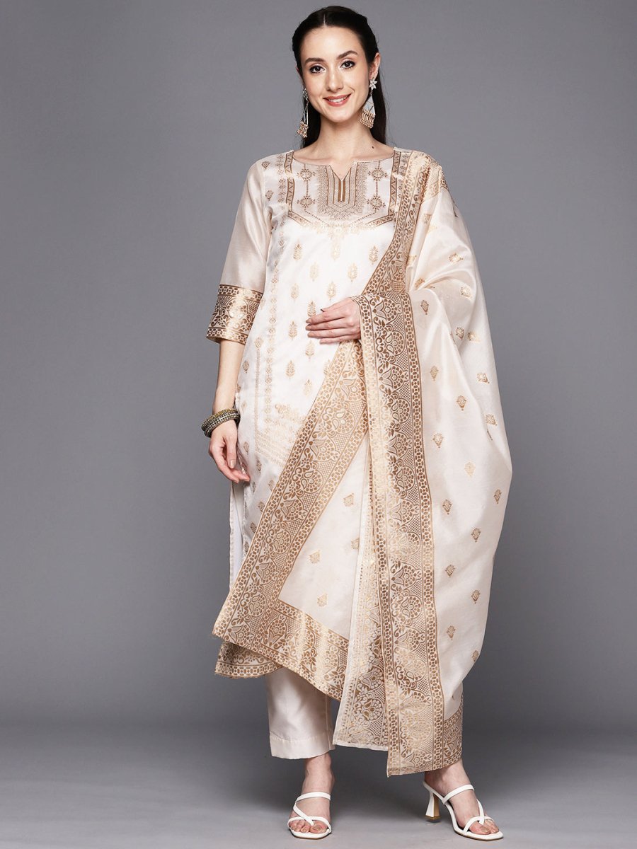 Ahalyaa Woven Design Ethnic Motifs Unstitched Dress Material - Distacart