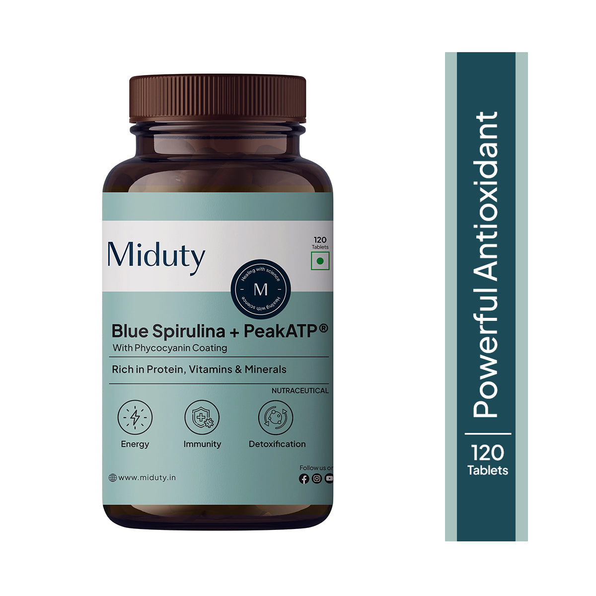 Miduty by Palak Notes Blue Spirulina Tablets