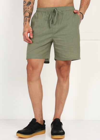 Fabmade Grove Ease Linen Shorts - Distacart