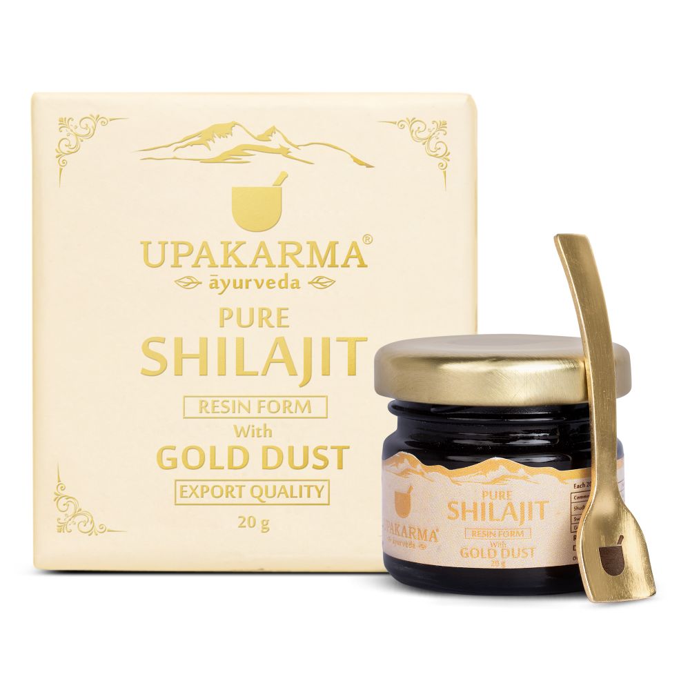Upakarma Ayurveda Pure SJ Resin Form With Gold Dust - Distacart