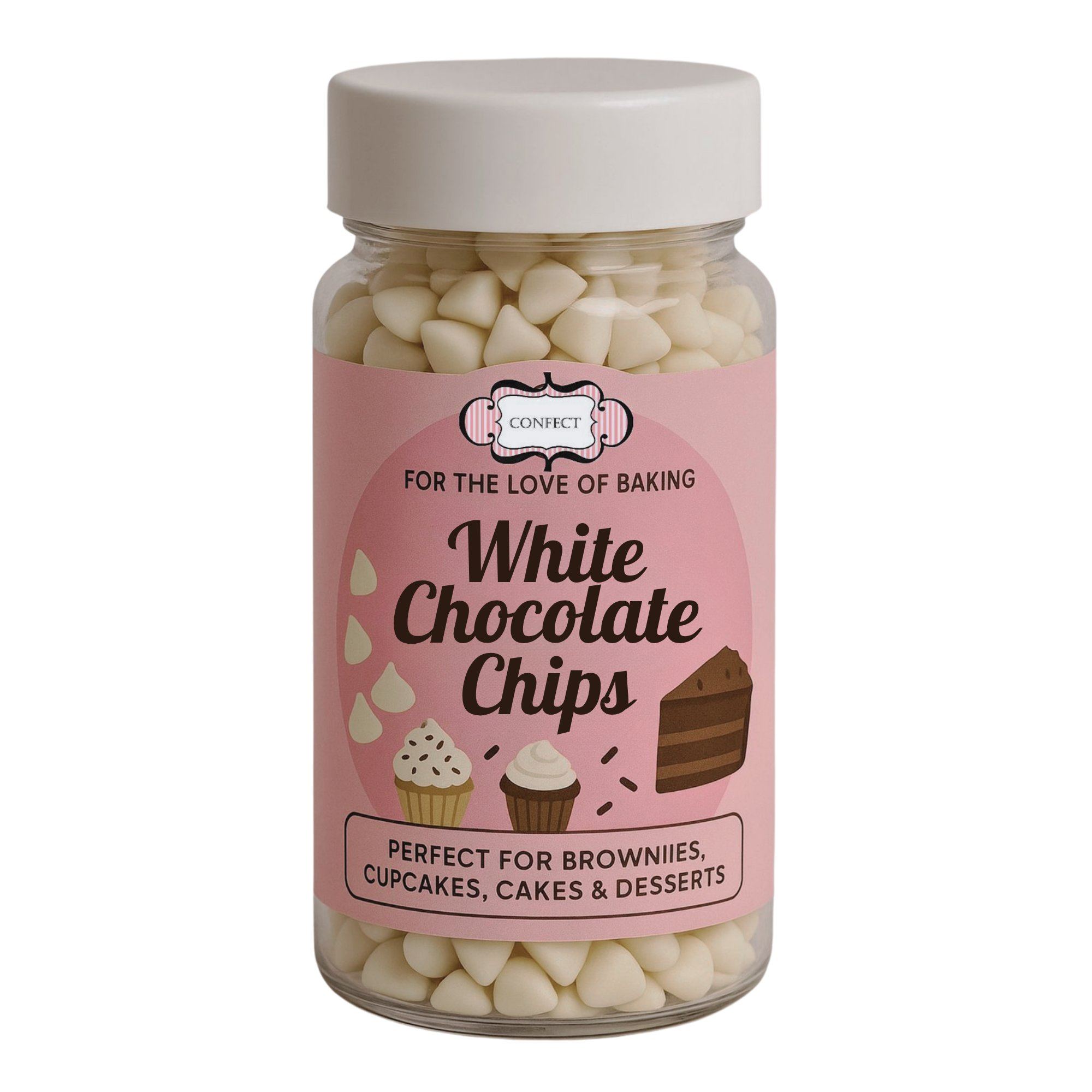 white chocolate chips 100g