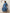 trueBrowns Blue Viscose Kurta Pant Set
